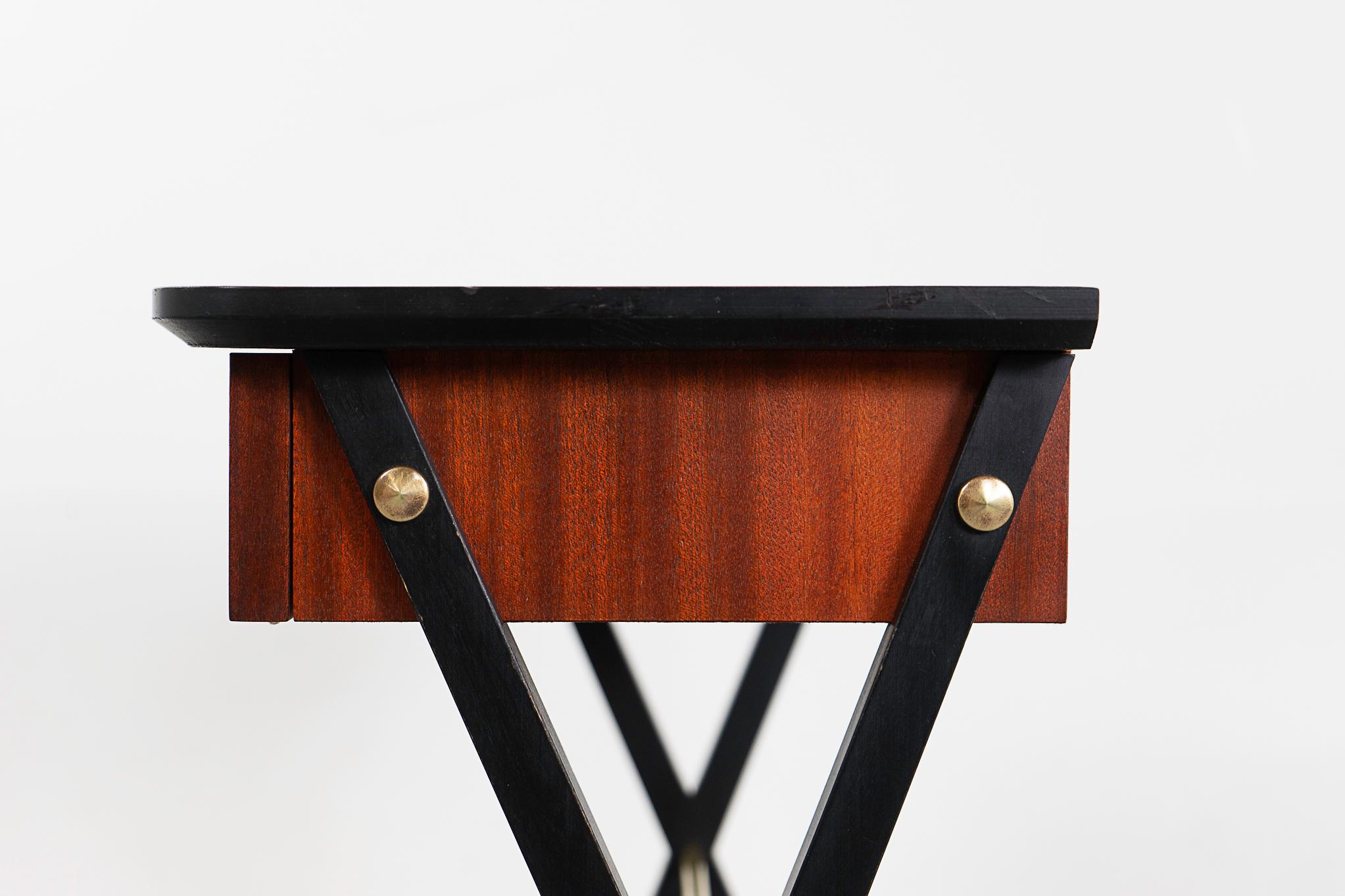 Danish Modern Mahogany Side Table For Sale 4