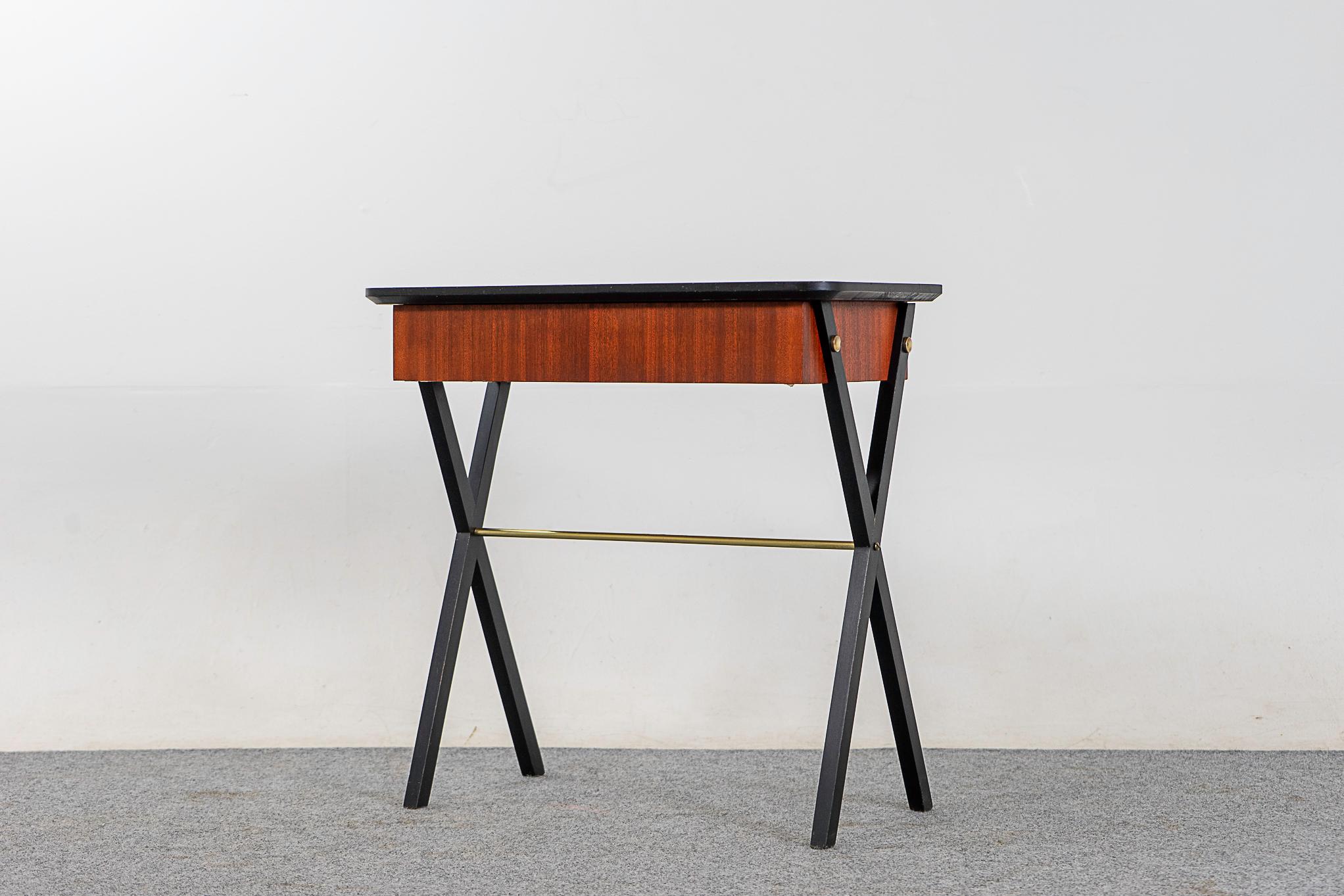 Danish Modern Mahogany Side Table For Sale 2