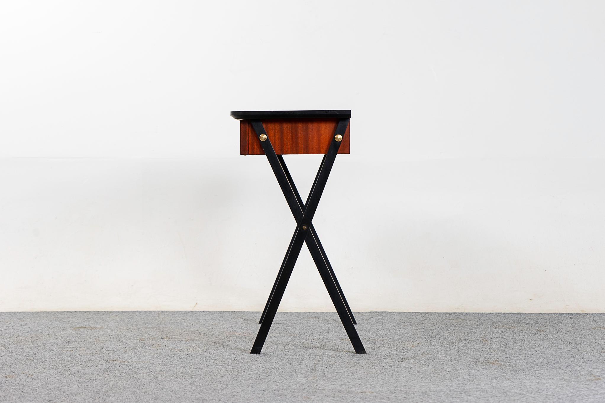 Danish Modern Mahogany Side Table For Sale 3