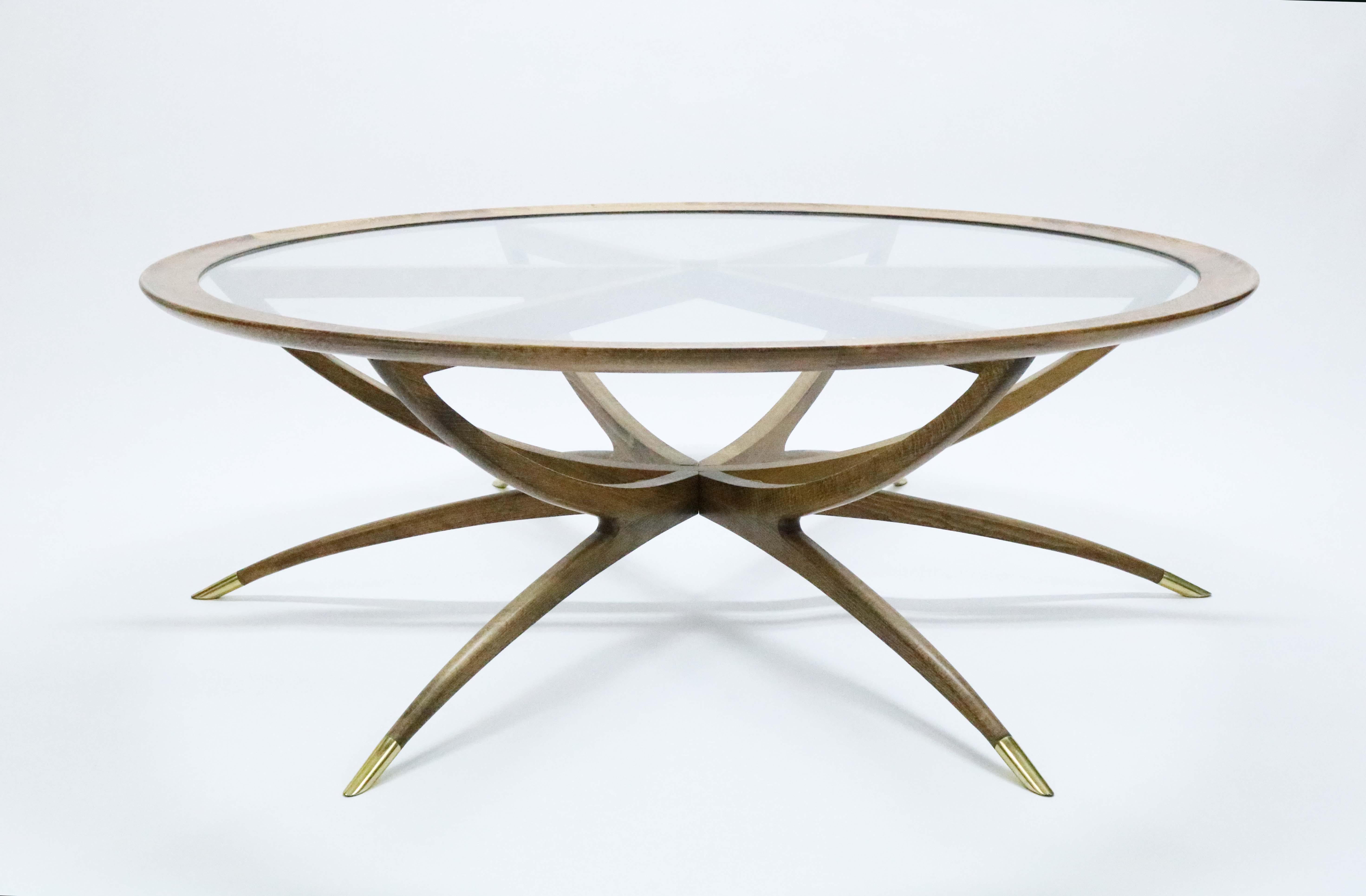 Mid-Century Modern Danish Modern Mahogany Spider Leg Coffee Table