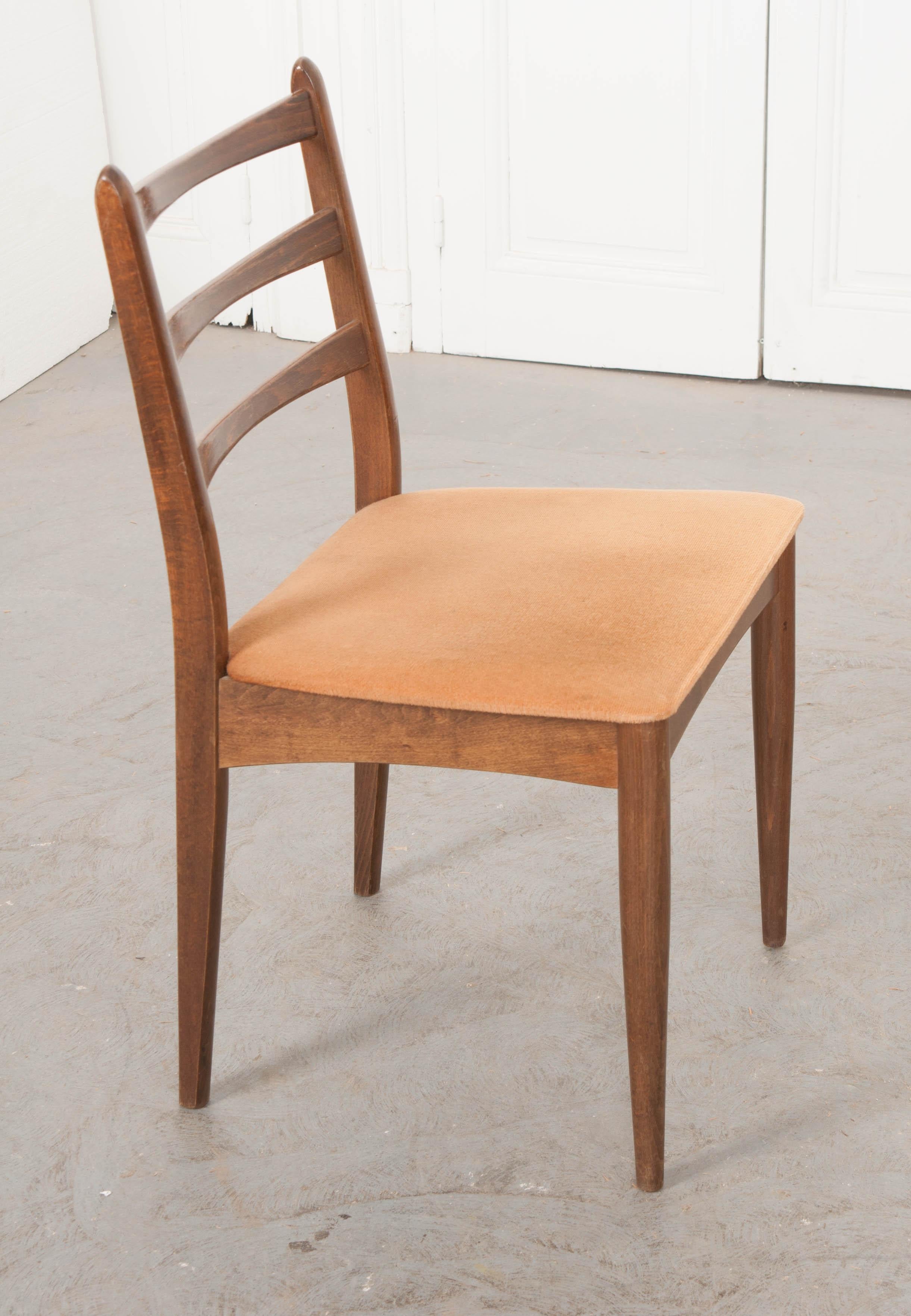 Danish Modern Maple Side Chairs 1