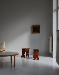 Tabourets modernes danois Martin Nyrop de Rud Rasmussen pour l'hôtel de ville de Copenhague, 1905