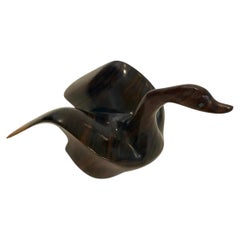 Danish Modern MCM Solid walnut Swan Sculpture
