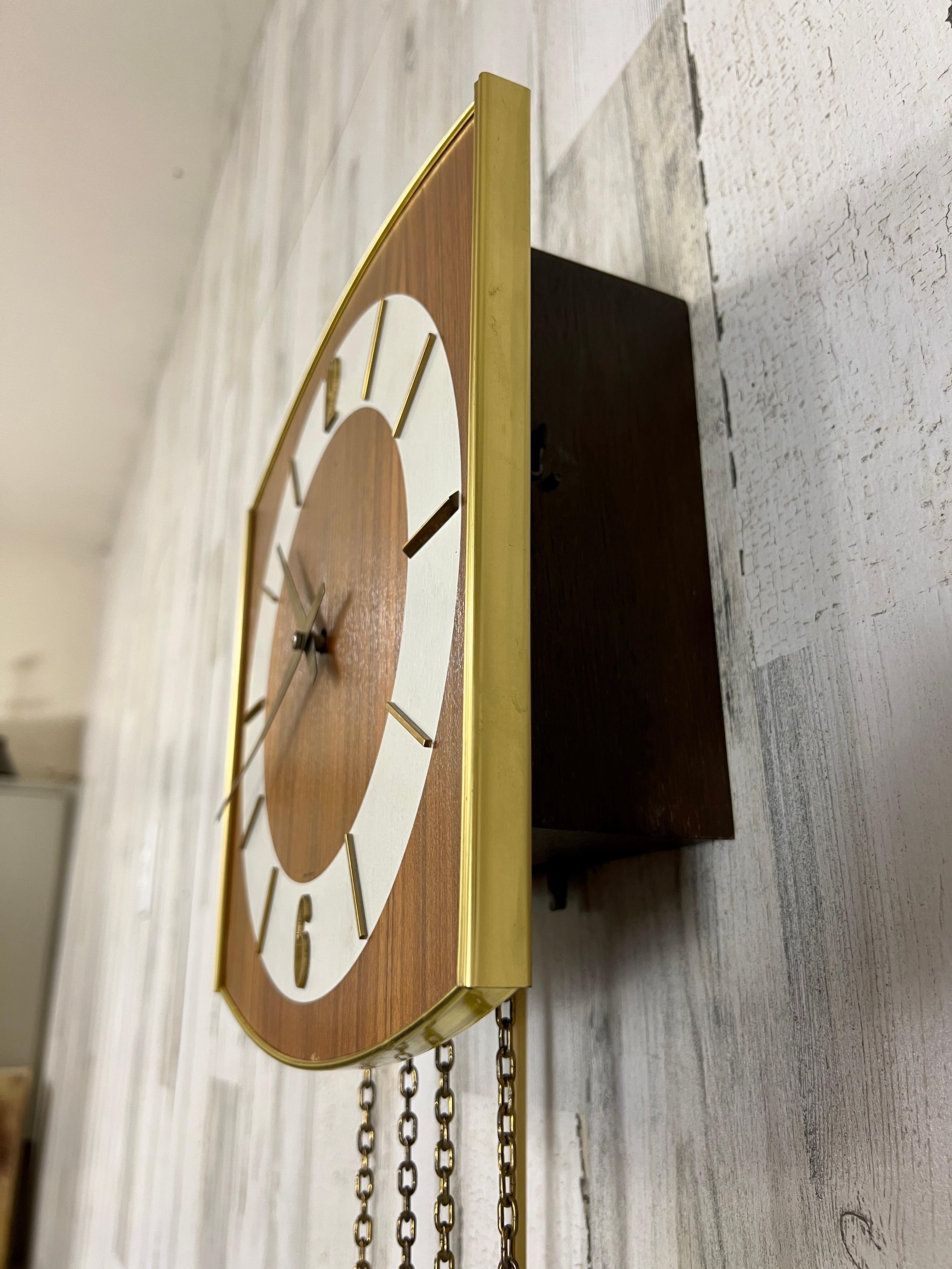 Danish Modern Mechanical Wall Clock 2