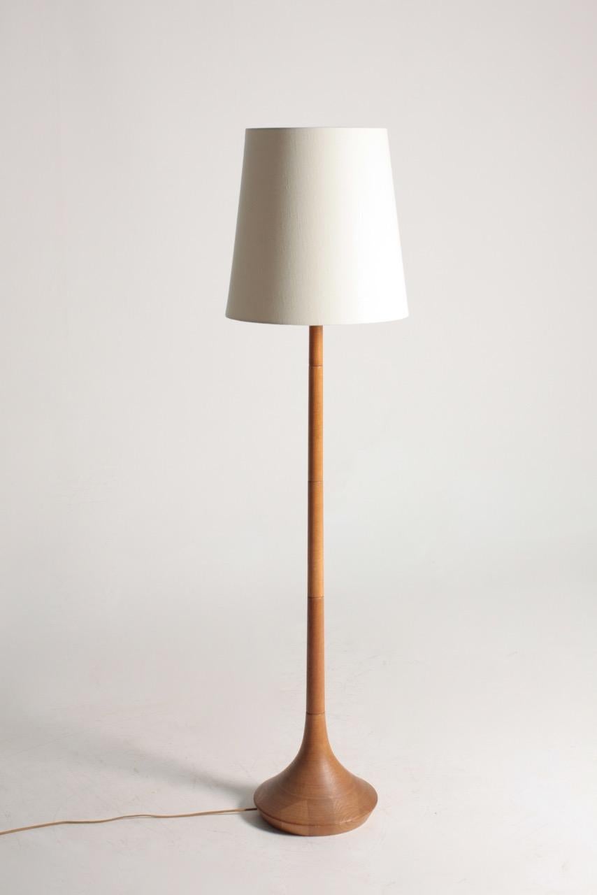 Mid-20th Century Danish Modern Midcentury Floor Lamp in Oak, Danish Design, 1950s