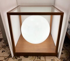 Danish Modern Midcentury Lighted Cube End Table Custom Made