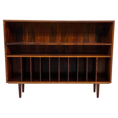 Danish Modern Mid century Rosewood Bookcase Stereo media Record shelf unit