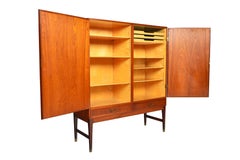 Danish Modern Midcentury Tall Teak Bureau
