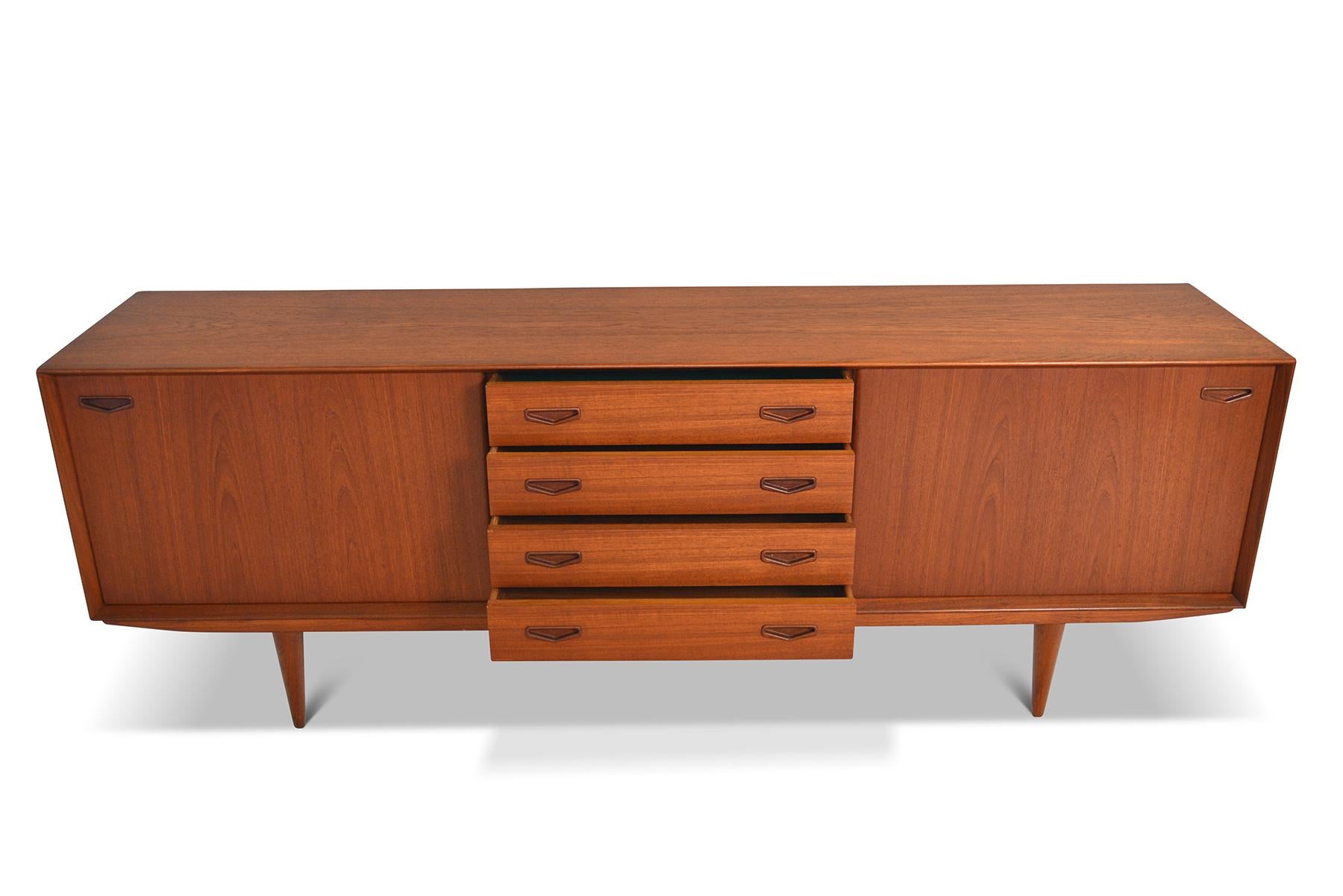 Mid-20th Century Danish Modern Midcentury Teak Credenza by Clausen and Son #2