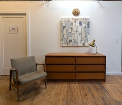 Danish Modern Mid Century Teak Dresser Dyrlund