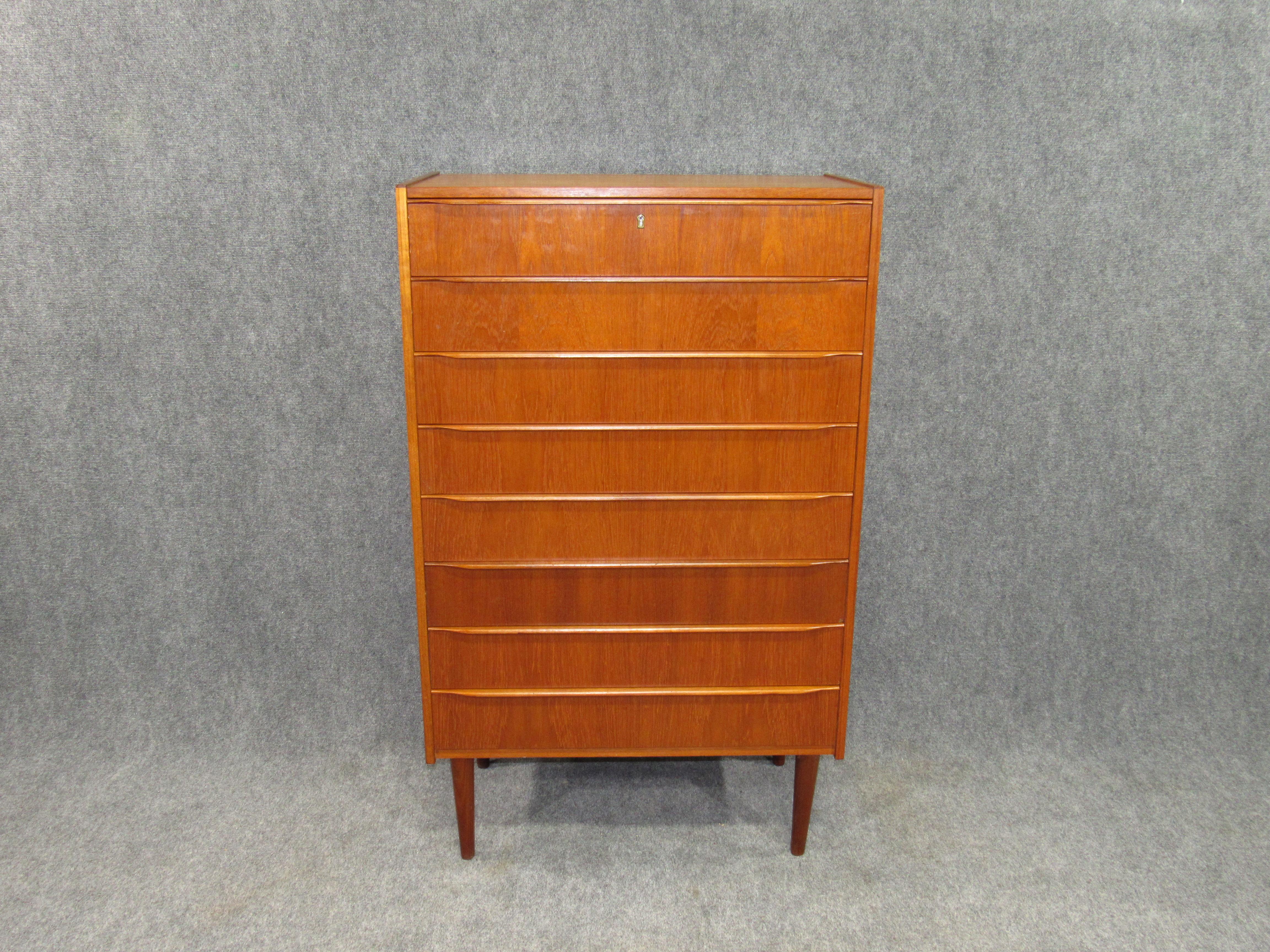 dresser with lock and key