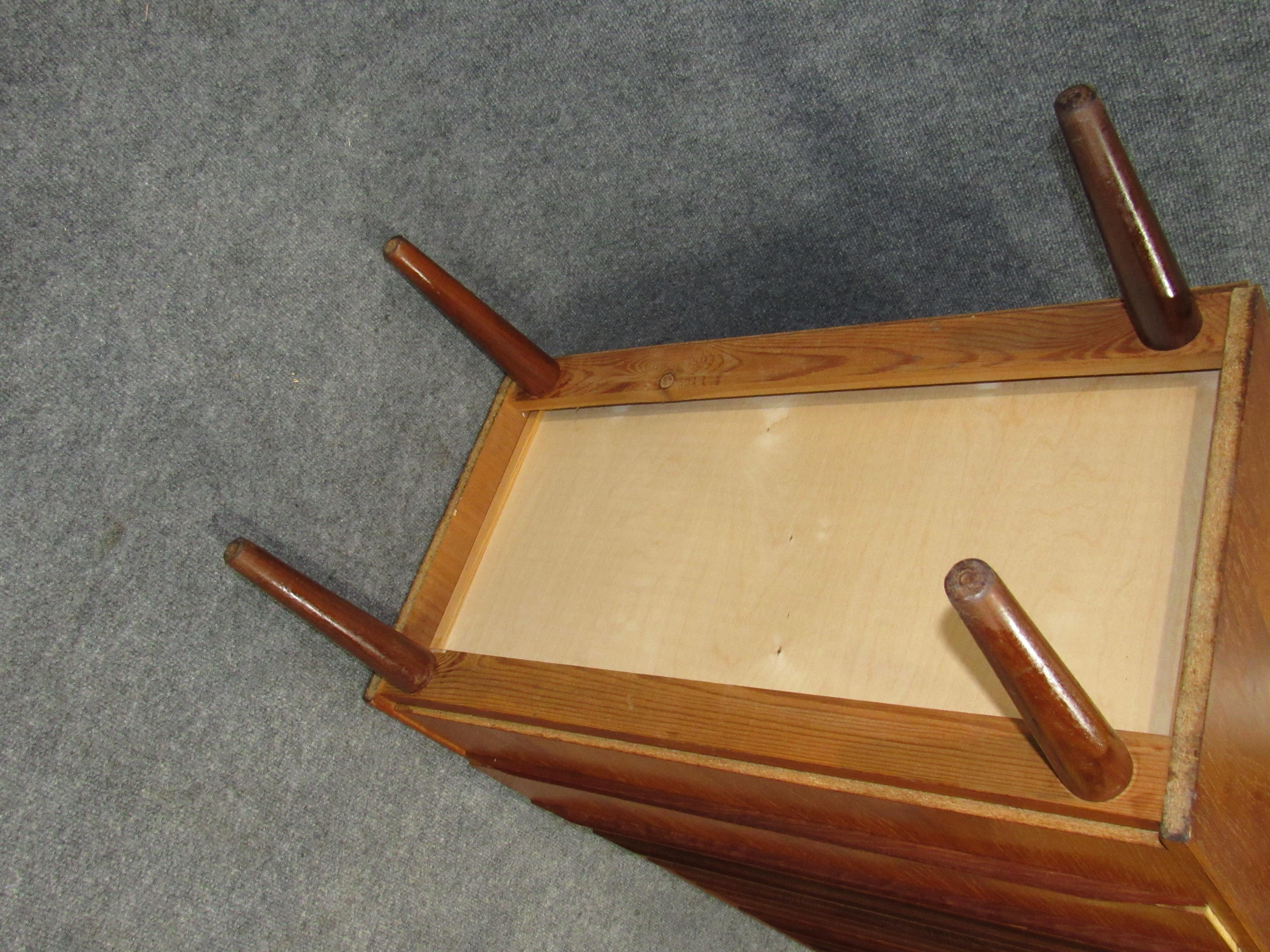 Mid-20th Century Danish Modern Mid-Century Teak Dresser with Drawer Lock Key