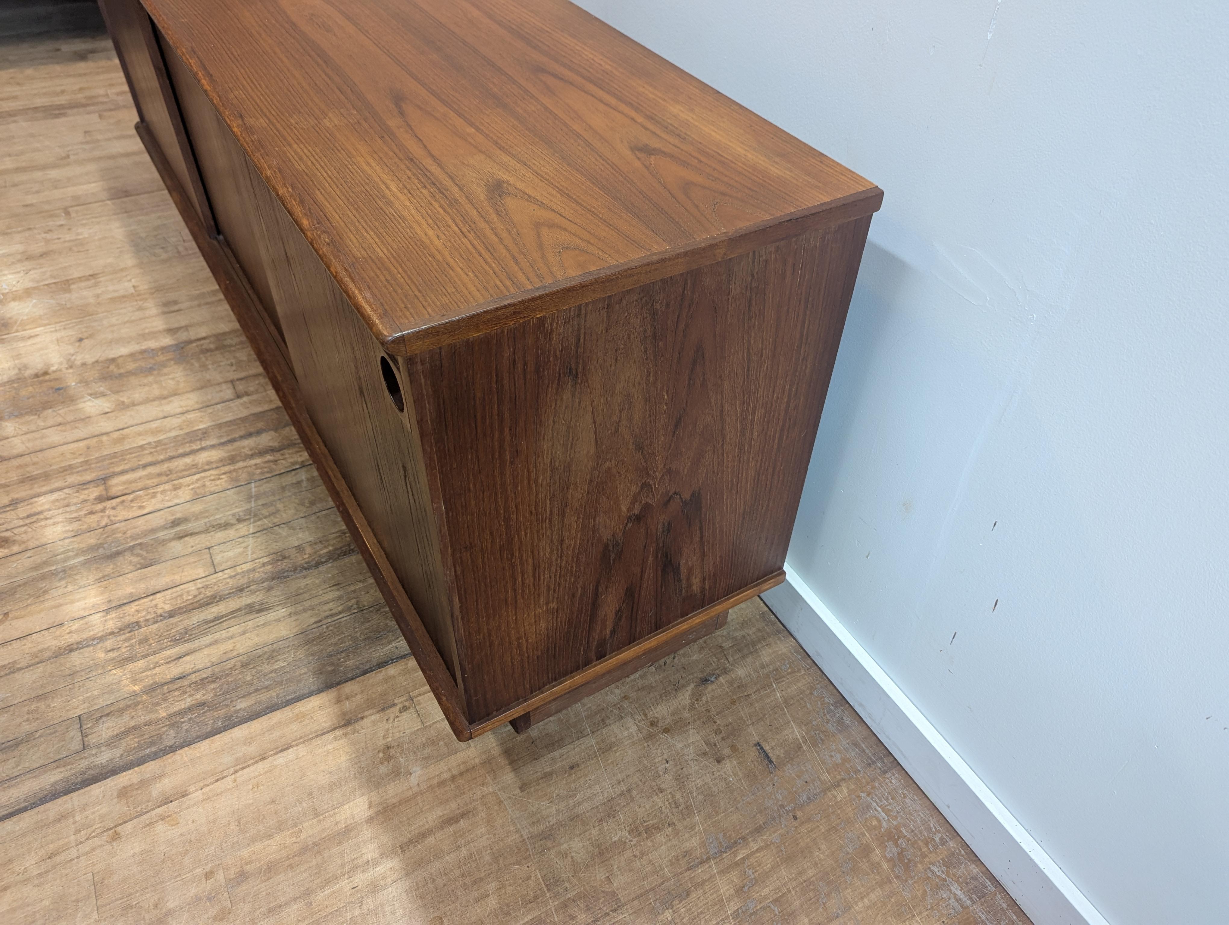 Danish Modern Mid Century Teak Sideboard Dyrlund For Sale 7