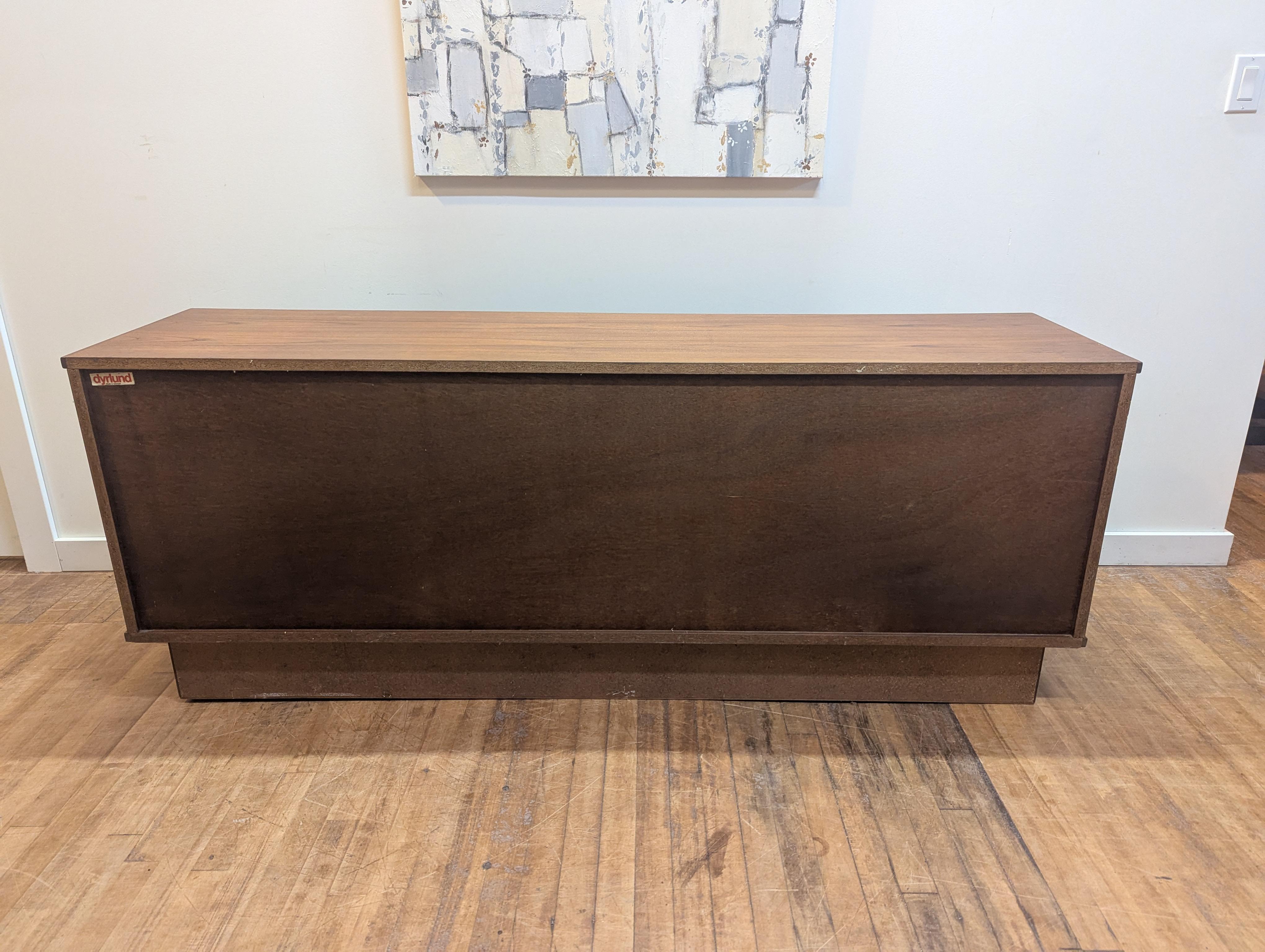 Danish Modern Mid Century Teak Sideboard Dyrlund For Sale 9