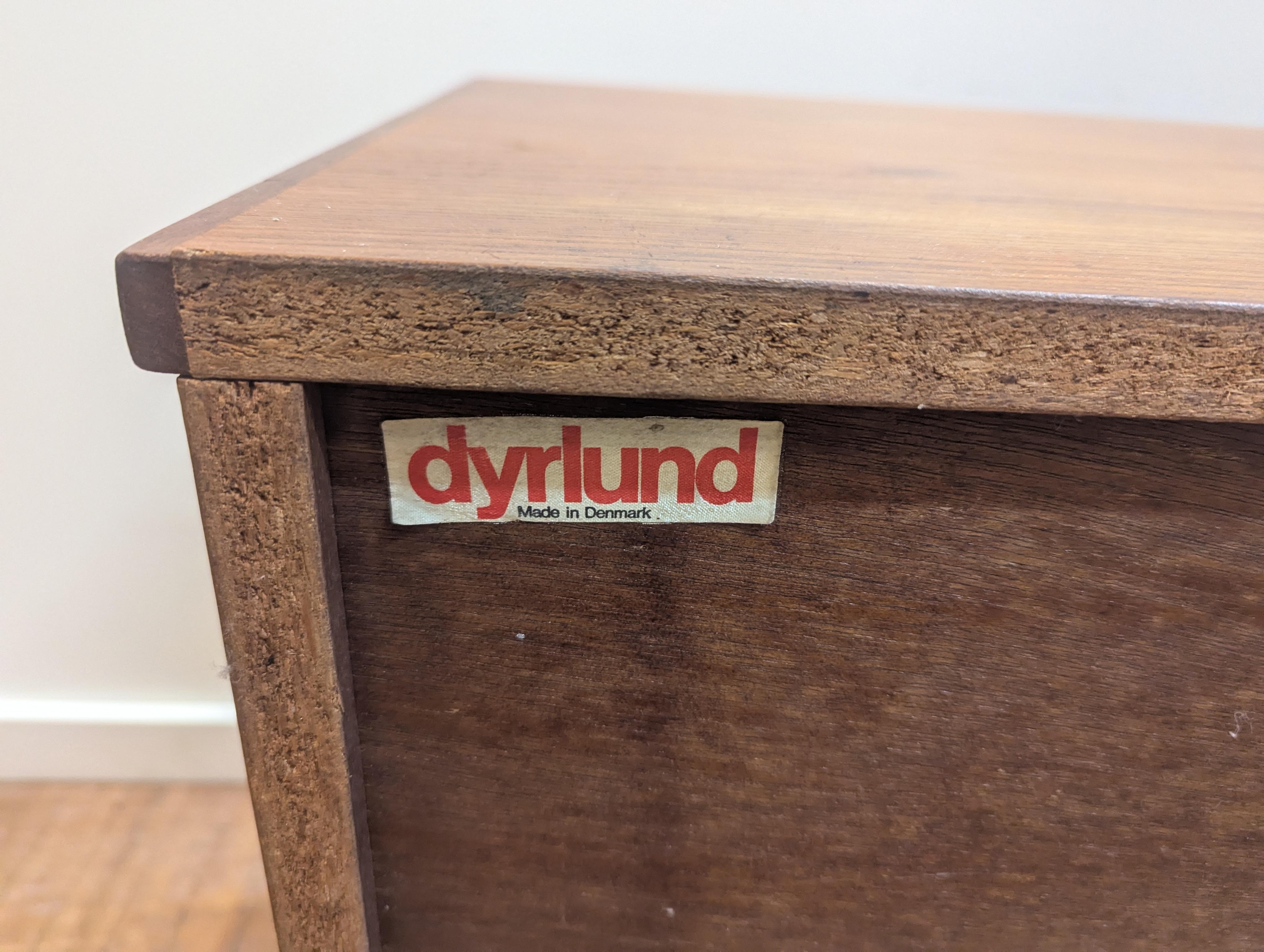 Danish Modern Mid Century Teak Sideboard Dyrlund For Sale 10