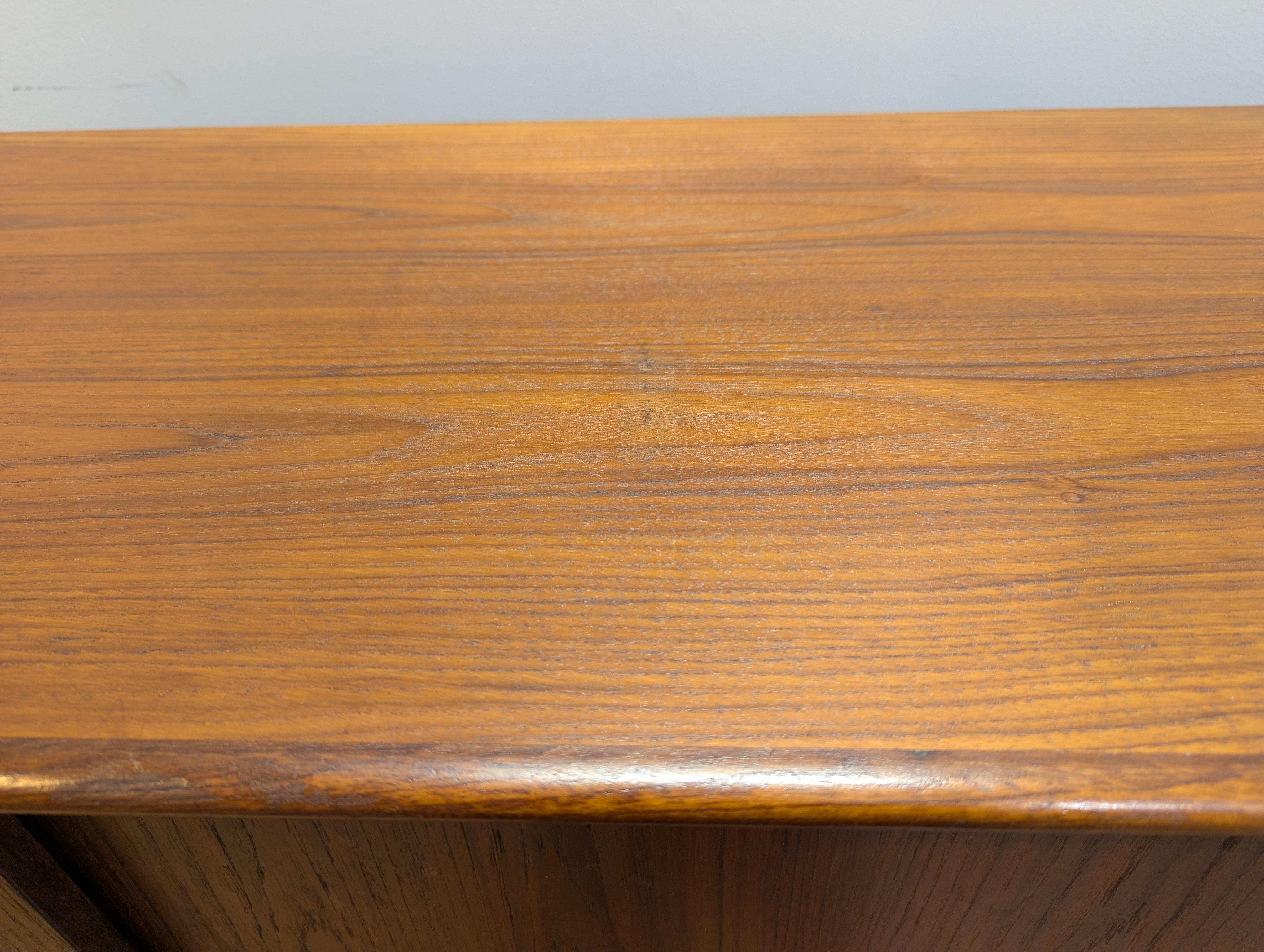 Danish Modern Mid Century Teak Sideboard Dyrlund For Sale 4