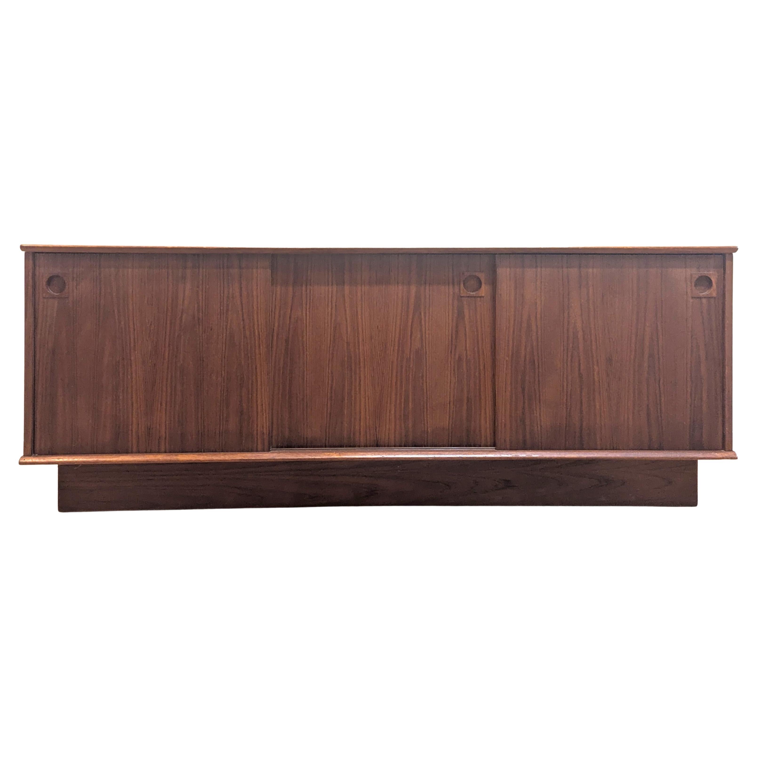 Danish Modern Mid Century Teak Sideboard Dyrlund For Sale