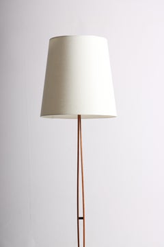 Dänische moderne Stehlampe aus der Mitte des Jahrhunderts, Eiche, dänisches Design, 1950er Jahre