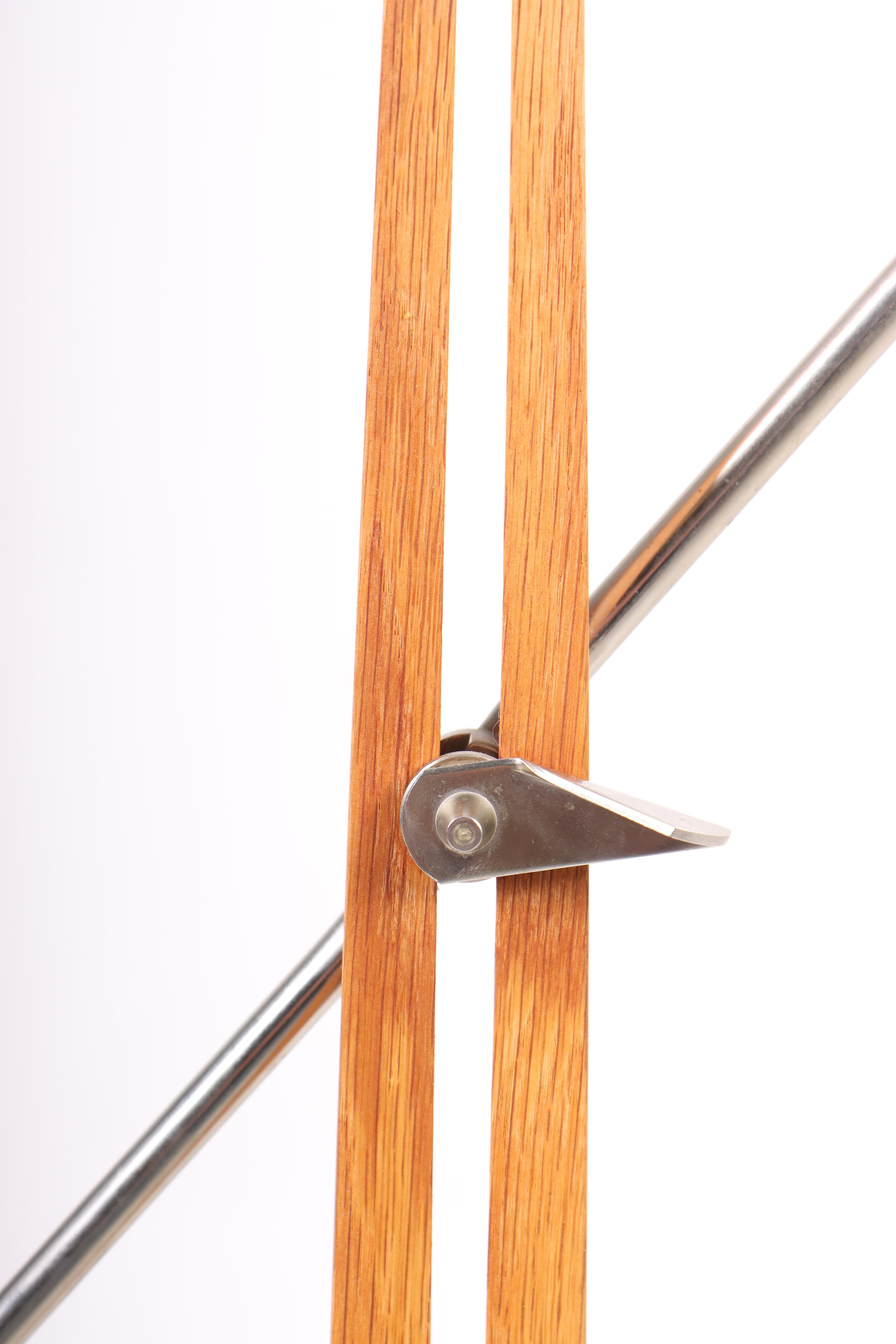 Danish Modern Midcentury Floor Lamp in Oak, Danish Design, 1950s 1