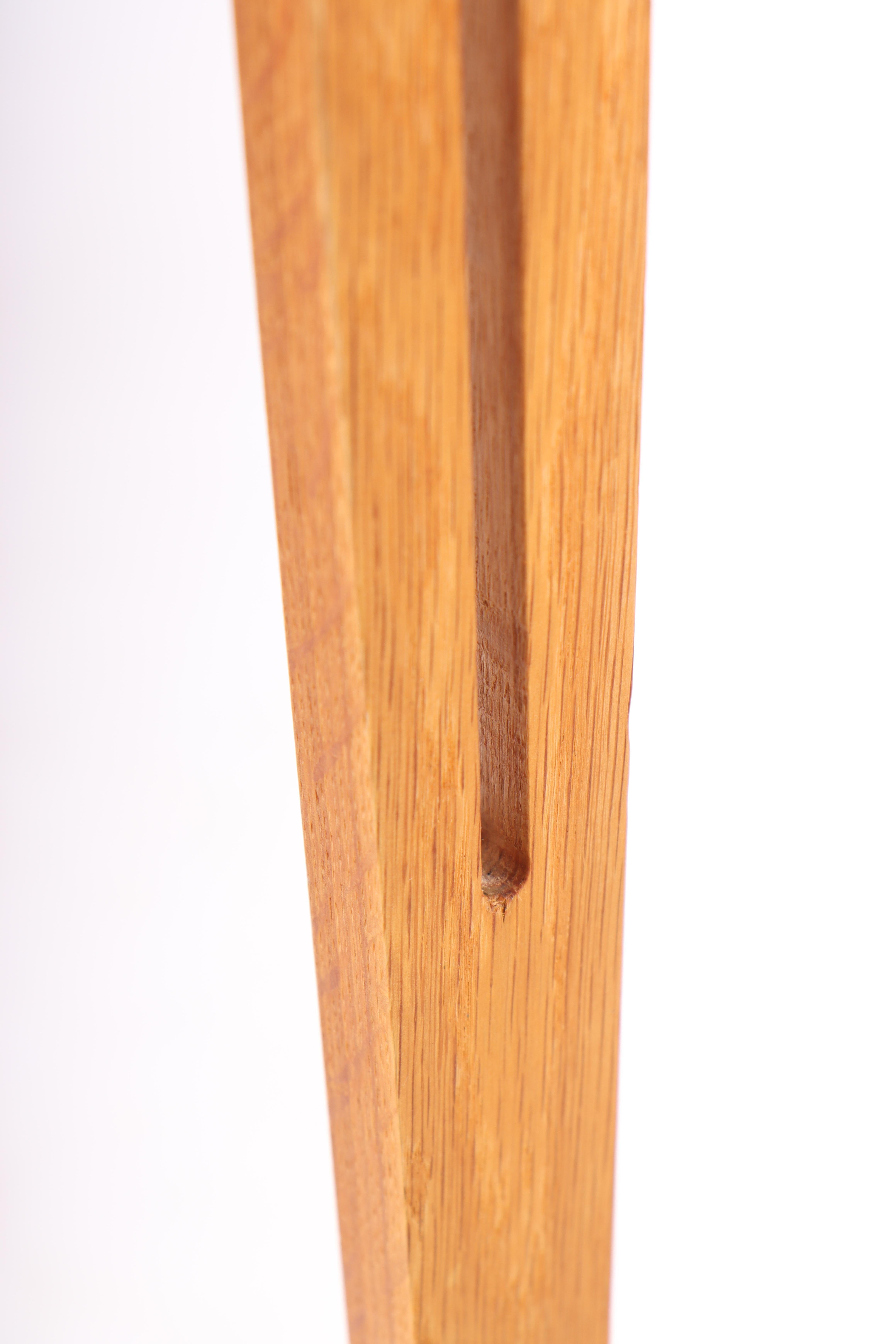 Danish Modern Midcentury Floor Lamp in Oak, Danish Design, 1950s 4
