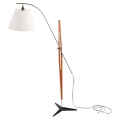 Danish Modern Midcentury Floor Lamp in Oak, Danish Design, 1950s