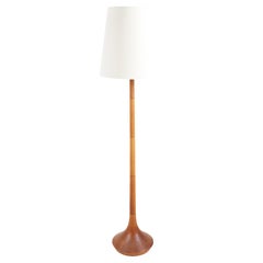 Retro Danish Modern Midcentury Floor Lamp in Oak, Danish Design, 1950s