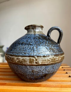 Vase pichet bleu nuit danois moderne, années 1960