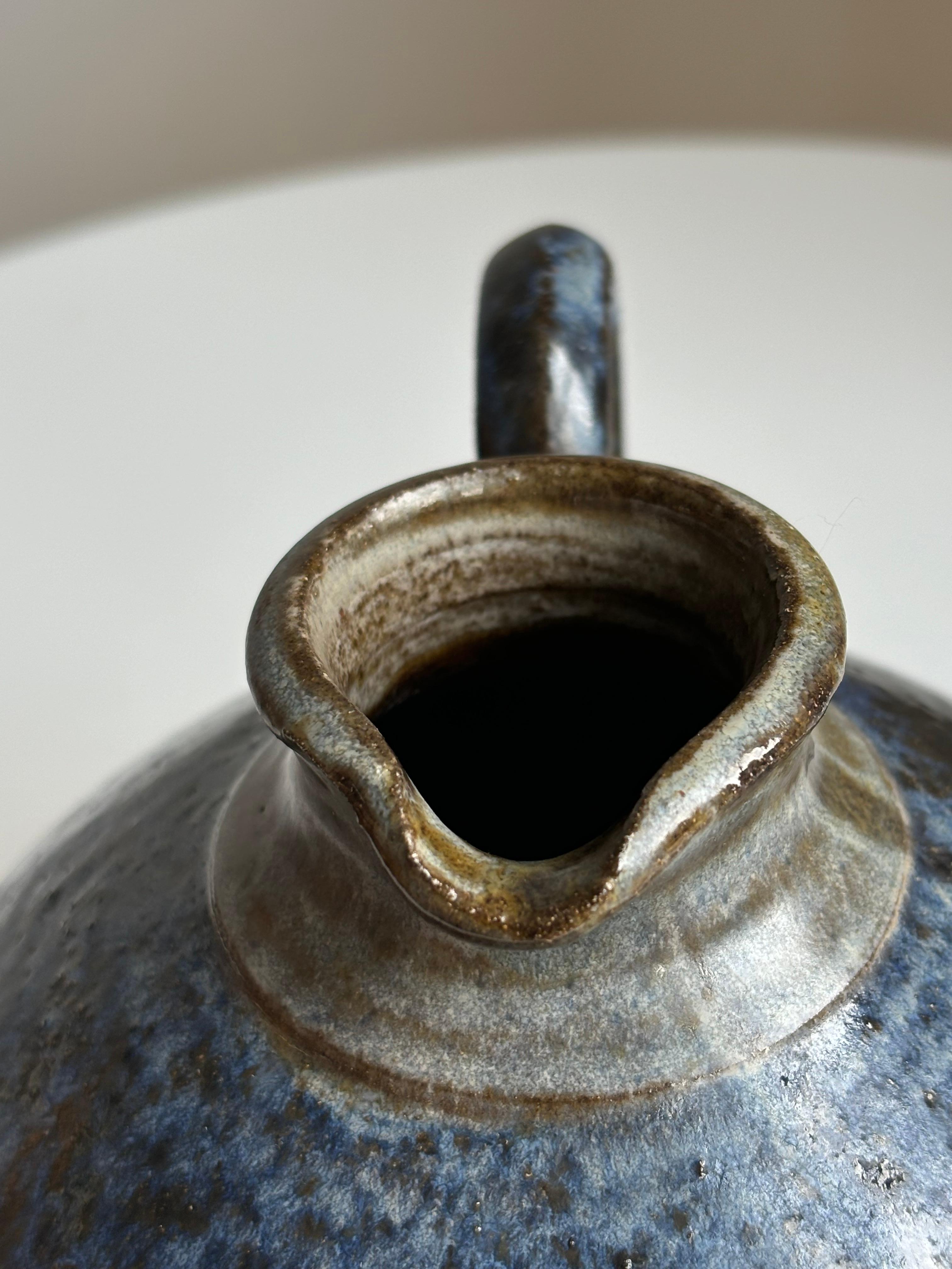 Danese Vaso brocca danese moderno blu notte, anni '60 in vendita