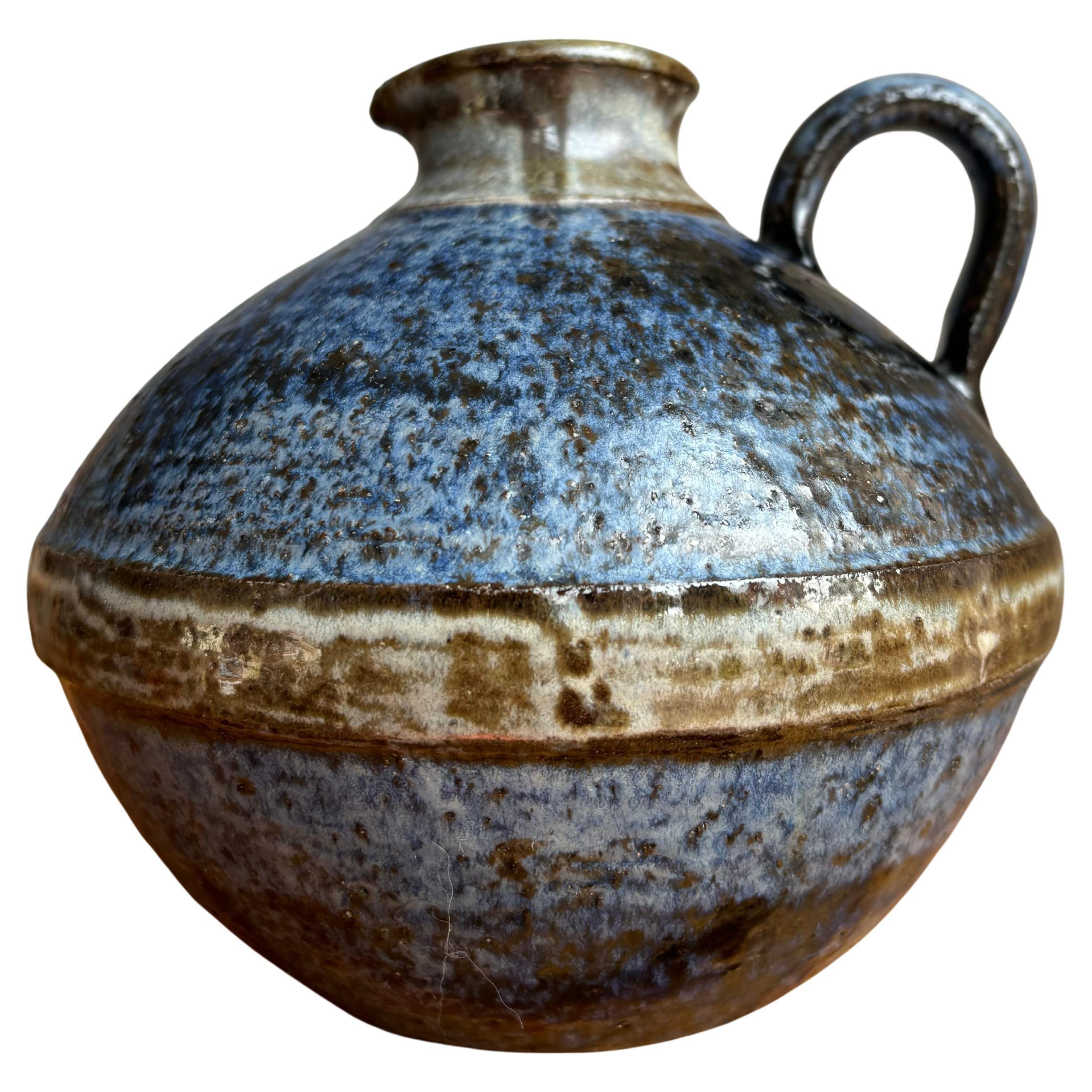 Vaso brocca danese moderno blu notte, anni '60 in vendita