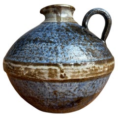 Danish Modern Midnight Blue Pitcher Vase, 1960s