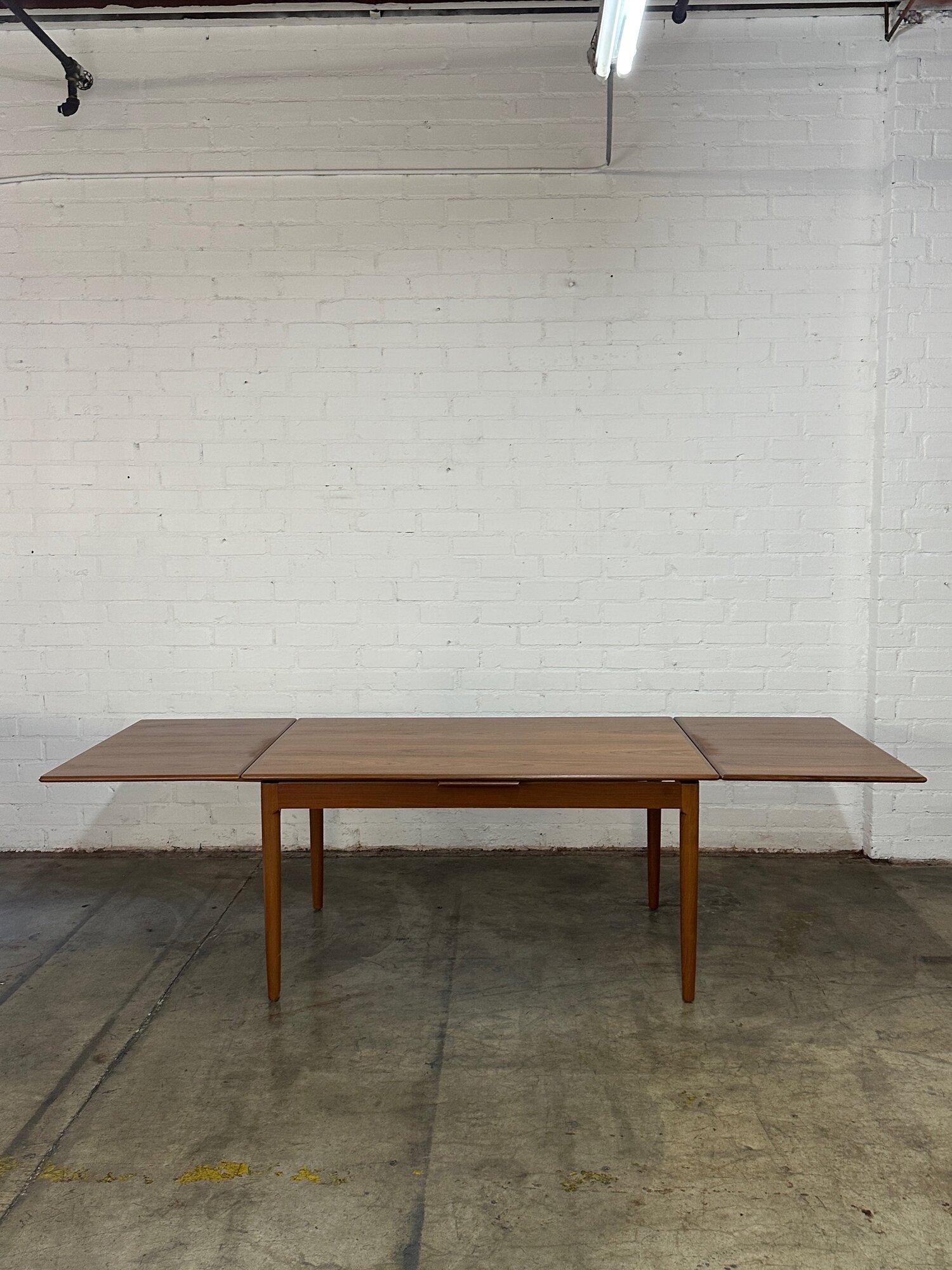 Mid-20th Century Danish modern minimal dining table For Sale