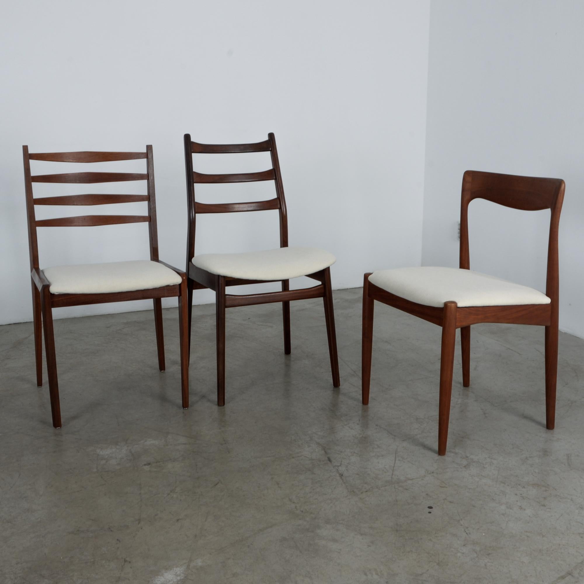 20th Century Danish Modern Mixed Dining Chairs - Set of 6