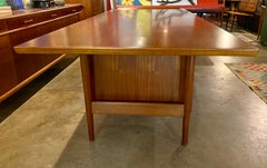 Danish Modern 'Model 207' Executive Arne Vodder Teak Desk for Sibast