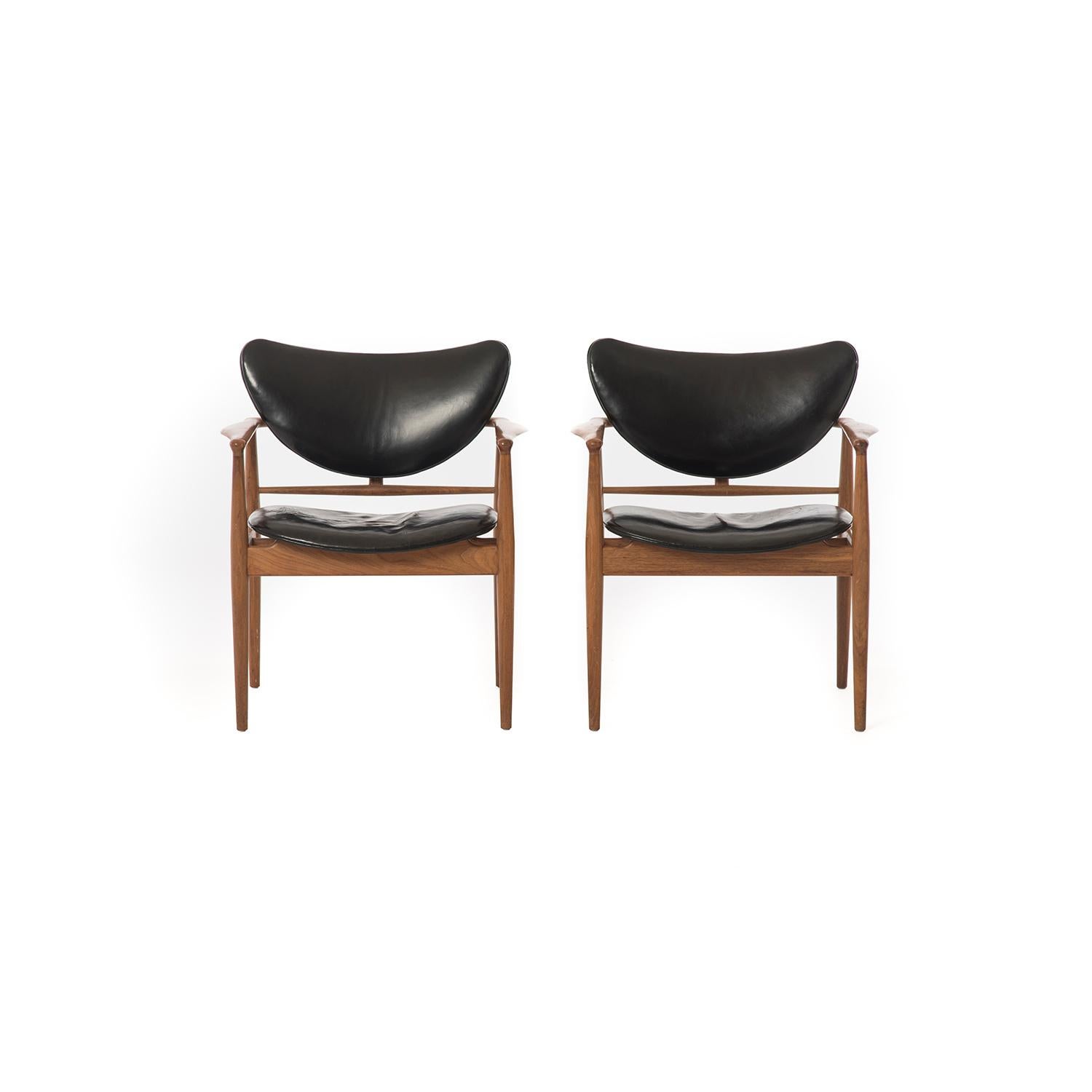 Danish Modern Model 48 Occasional Chairs by Finn Juhl In Good Condition In Minneapolis, MN