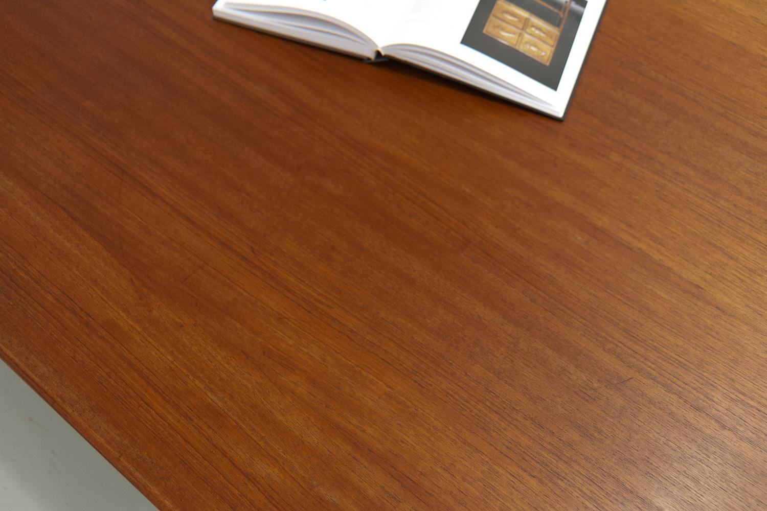 Danish Modern Model 58 Long Teak Desk by Kai Kristiansen by FM Møbler, 1960s. 15