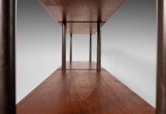 Danish Modern Modular 2 Bay Wall Unit by Lyby Mobler, C. 1960s