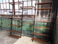 Danish Modern Modular Adjustable Wall Unit Shelving 1960s-- 22 pcs Complete Wall