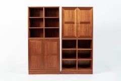 Sistema modular de estanterías de estilo danés moderno en madera de teca