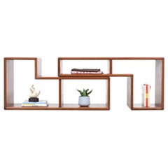 Danish Modern Modular Display Nesting Teak Bookshelf