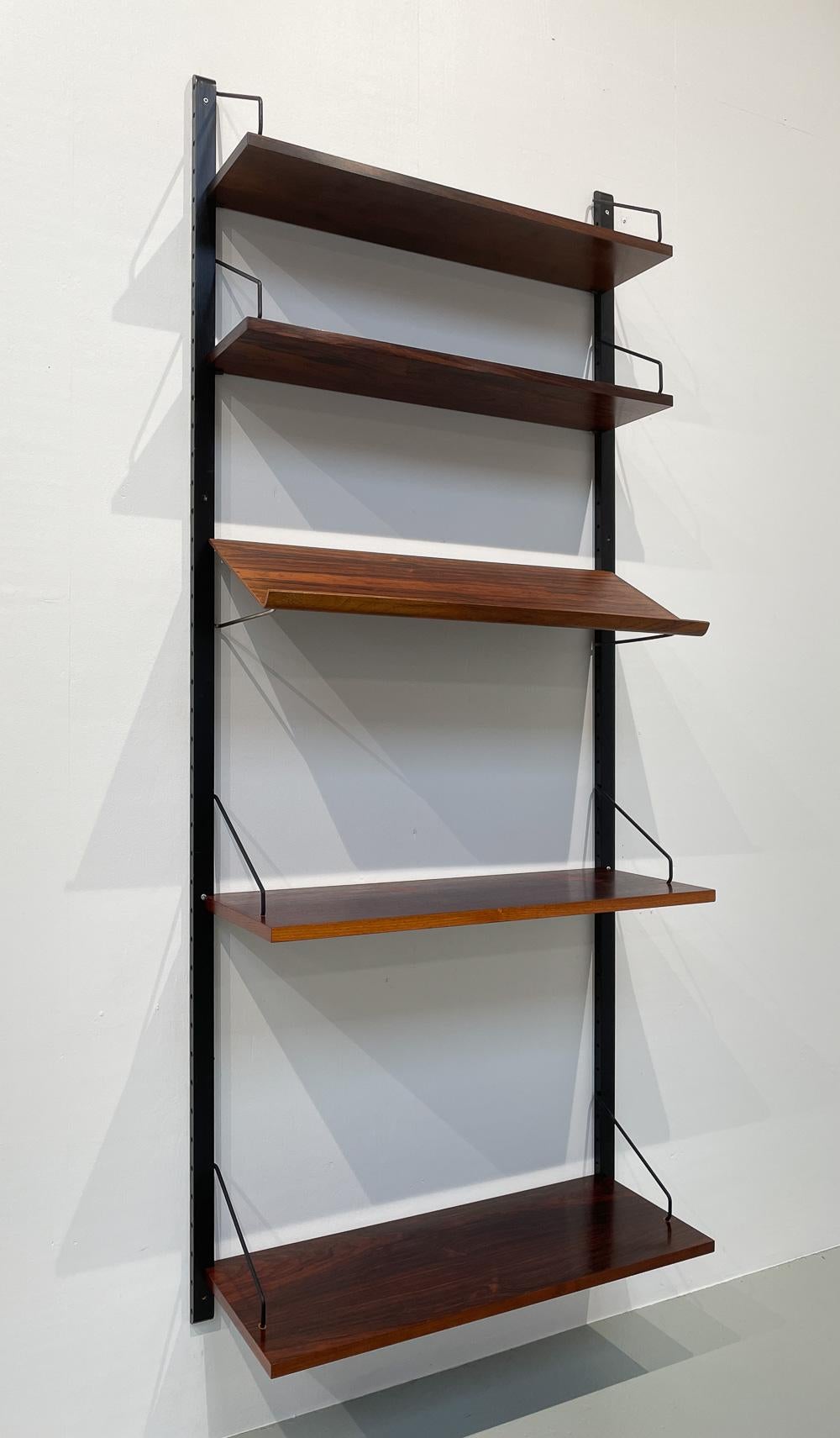 Danish Modern Modular Rosewood Wall Unit by Poul Cadovius for Cado, 1960s 6