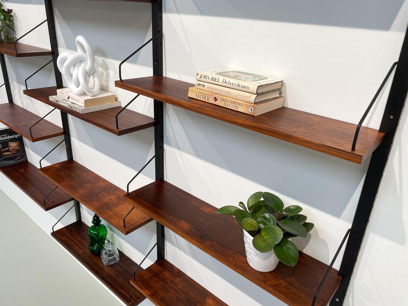 Danish Modern Modular Rosewood Wall Unit by Poul Cadovius for Cado, 1960s 10