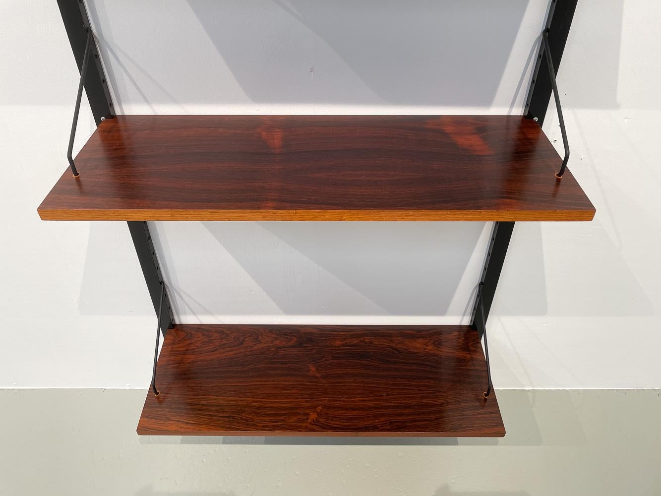 Danish Modern Modular Rosewood Wall Unit by Poul Cadovius for Cado, 1960s In Good Condition In Asaa, DK