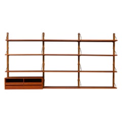 Danish Modern Modular Teak Wall Unit by Poul Cadovius for Cado, 1950s