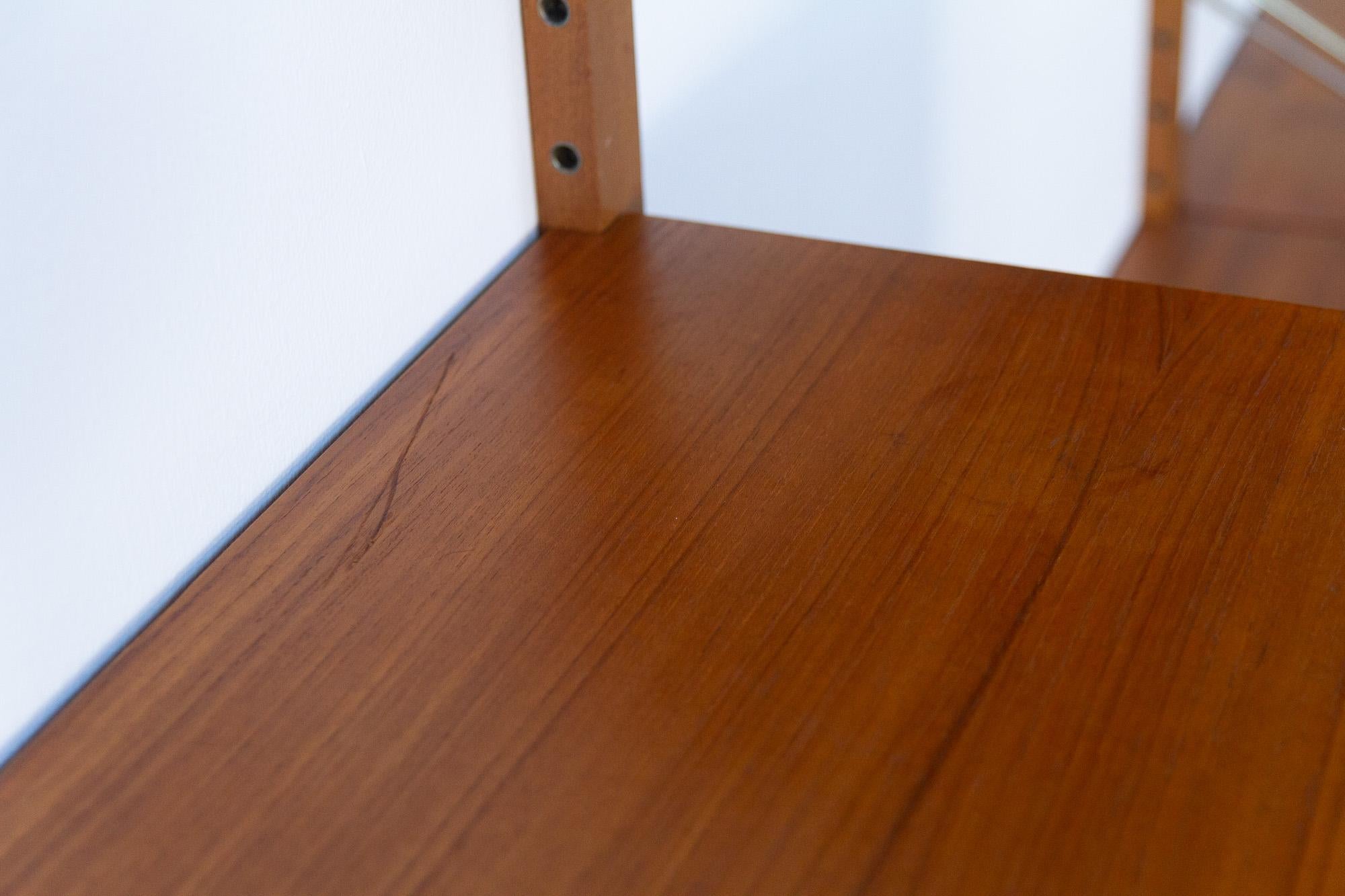 Danish Modern Modular Teak Wall Unit by Poul Cadovius for Cado, 1960s 6