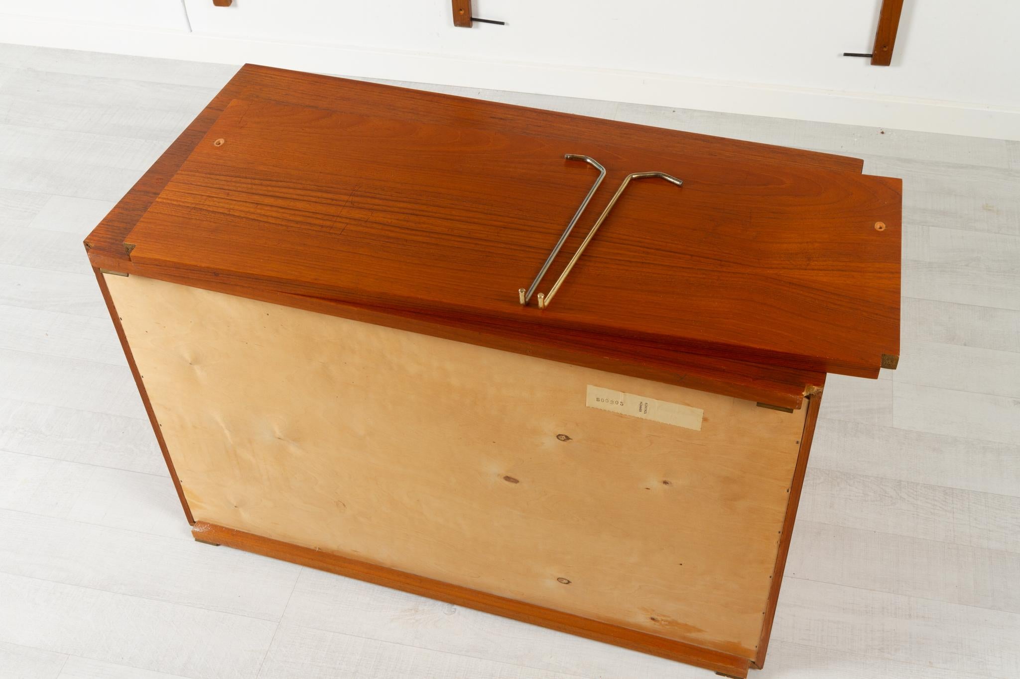 Danish Modern Modular Teak Wall Unit by Poul Cadovius for Cado 1960s 14