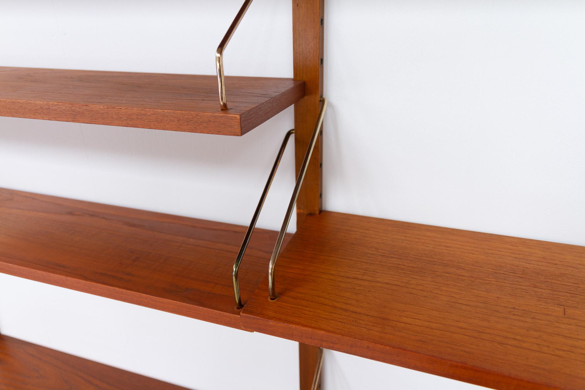 Mid-20th Century Danish Modern Modular Teak Wall Unit by Poul Cadovius for Cado, 1960s