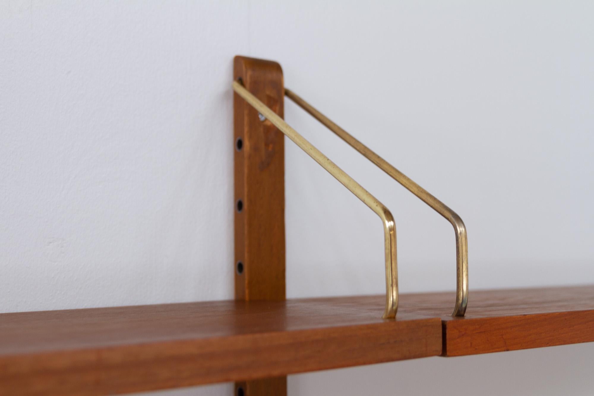Danish Modern Modular Teak Wall Unit by Poul Cadovius for Cado, 1960s 1