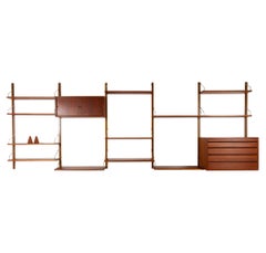Danish Modern Modular Teak Wall Unit by Poul Cadovius for Cado, 1960s