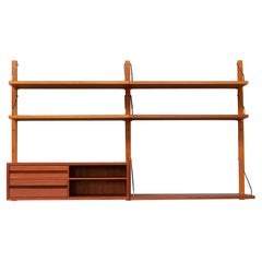 Danish Modern Modular Teak Wall Unit by Poul Cadovius for Cado 1960s
