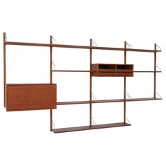 Danish Modern Modular Teak Wall Unit by Poul Cadovius for Cado, 1960s